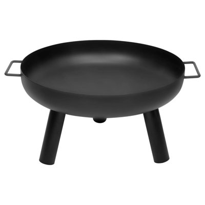 Donata Lund Fire Pit with Handles Black