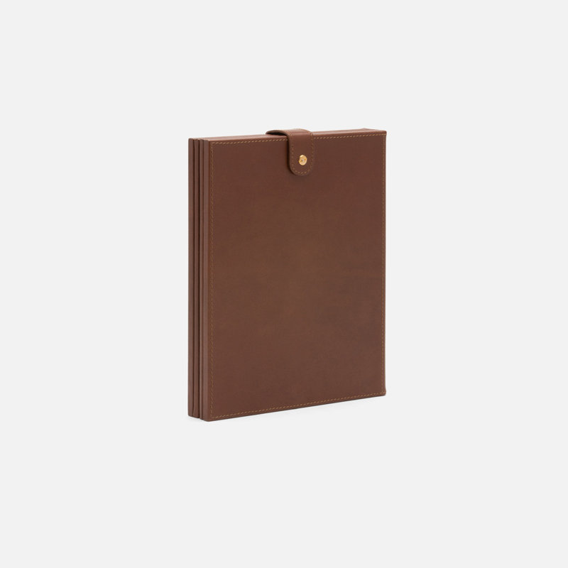 Muir, Tobacco, Double Frame, 5"X7", Full Grain Leather, Tobacco