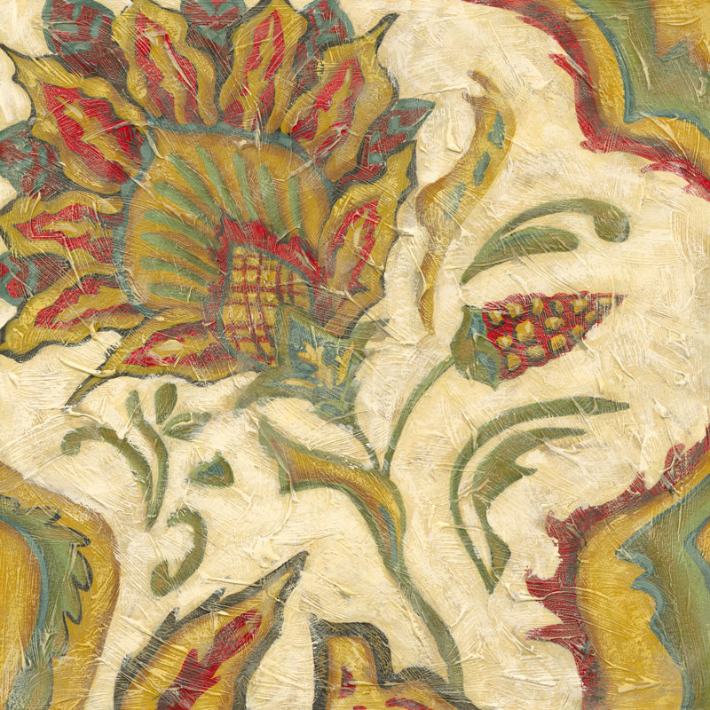 Paisley III (AS) by Chariklia Zarris - Wrapped Canvas Painting, 30cm H x 30cm W x 3.8cm D