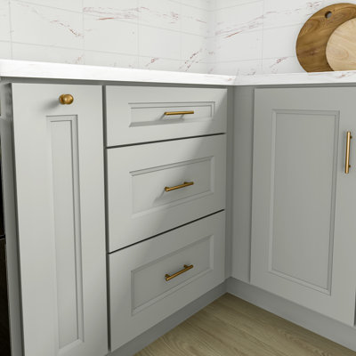 Ready to Assemble Solid Wood Shaker Drawer Base Kitchen Cabinet