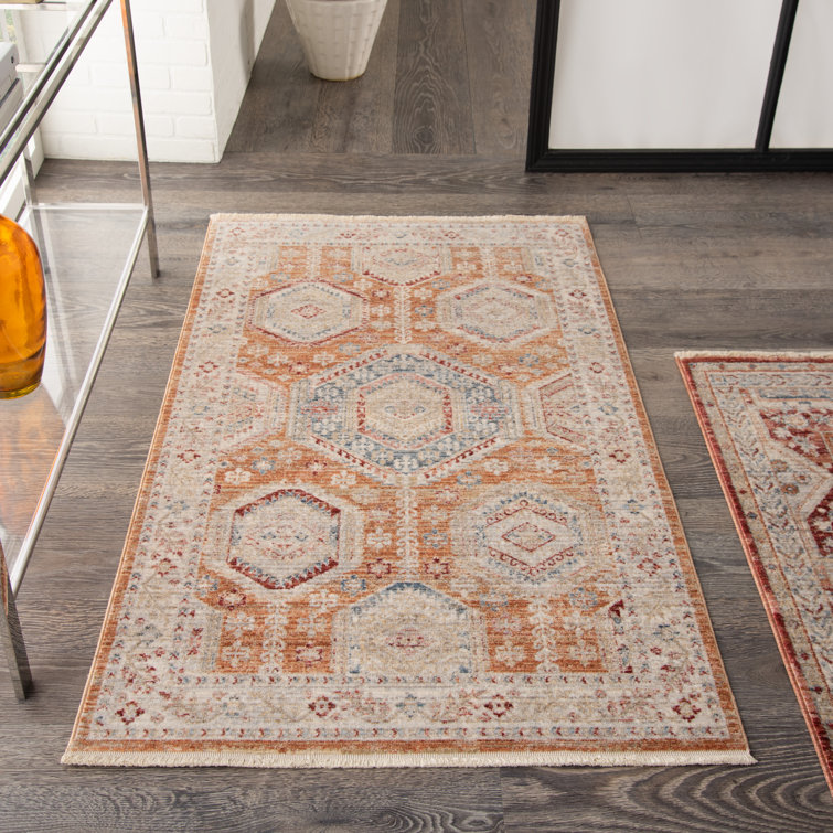 Red/Ivory Area Rug