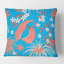 Coussin Tropical Tropical Foliage Coral II - Mid-Century-467597192