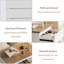 Commodes décoratives modernes avec 5 tiroirs et poignées cachées