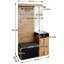 105 cm W Hall Tree with Storage Bench and Shoe Storage