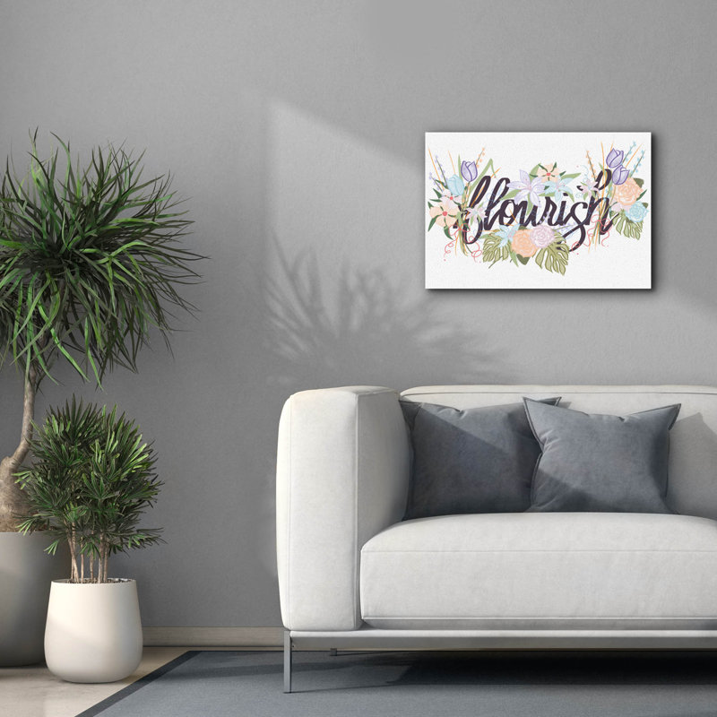  «Flourish» par Marlee Ash, art mural sur toile, 26 po x 18 po, H 18 po x l 26 po