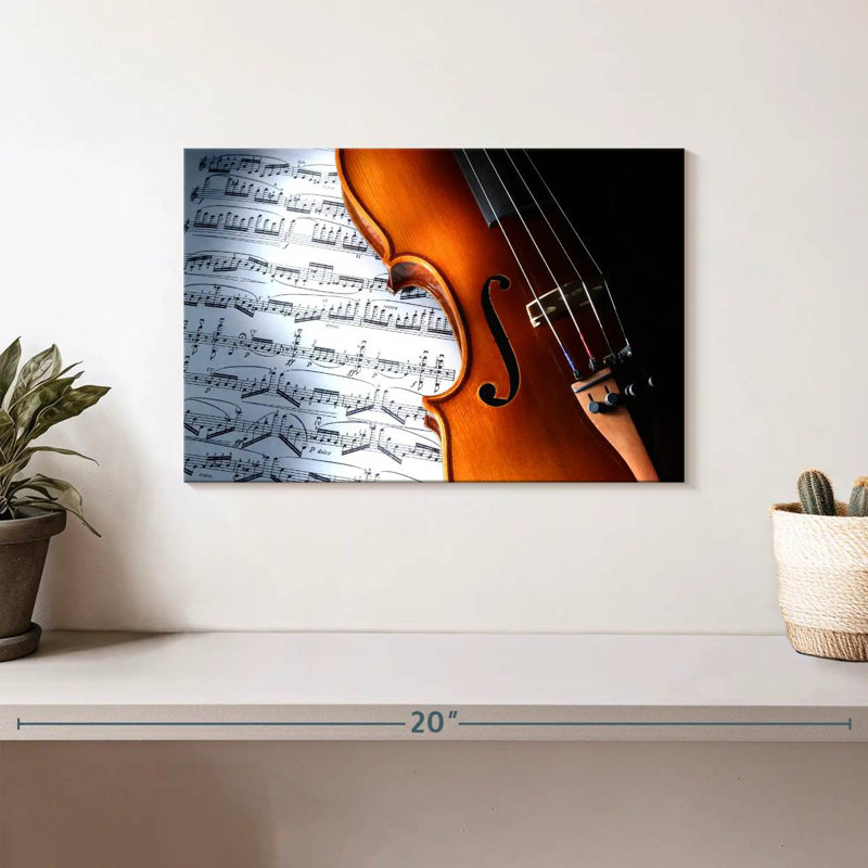 Violon, H 8 po x l 12 po