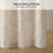 Harbor House Solace Leaf Beige Cotton Blend 1-Piece 72x72" Cotton Blend Botanical Jacquard Shower Curtain