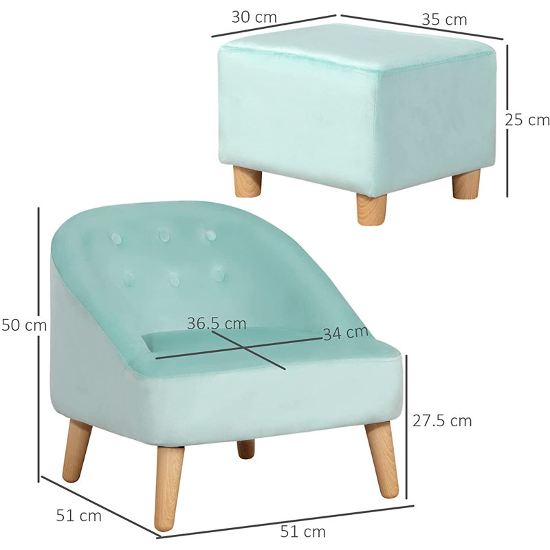 Manzer Children's Chair, Blue