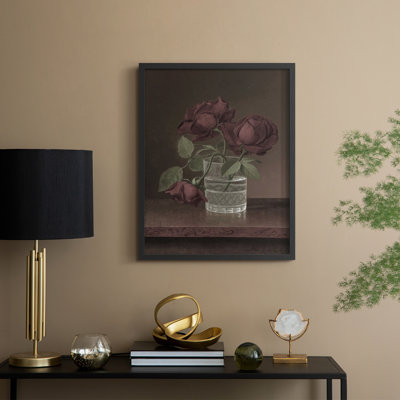 Vintage Floral Print LXXXIV Framed Print - Solid Wood