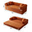 Canapé à compression de 78,8 po, canapé-lit convertible au sol avec support pour dossier, canapé-lit modulaire pour la chambre à coucher du salon