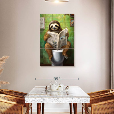 Ketti Sloth On A Toilet
