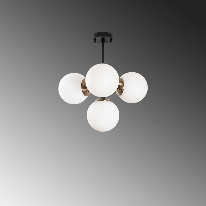 Madiun 4 - Light Unique/Statement Chandelier, Black