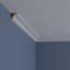 Moulure couronne Endurathane Edinburgh, H 1 1/2 po x P 1 1/2 po x F 2 1/8 po x L 94 1/2 po, apprêtée en usine