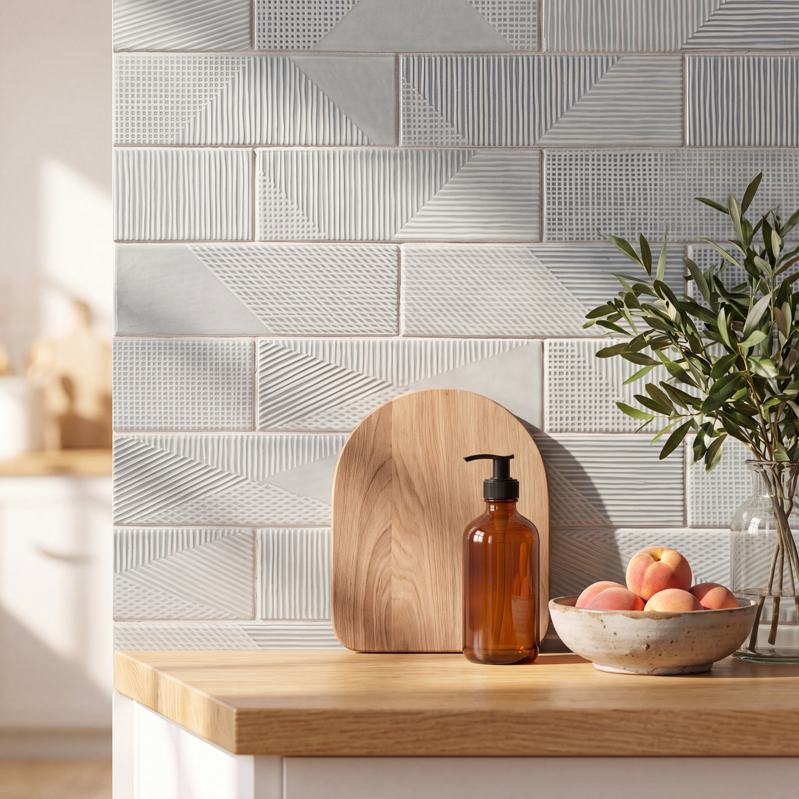 Archer 2" x 8" Ceramic Subway Tile, Ash Blue