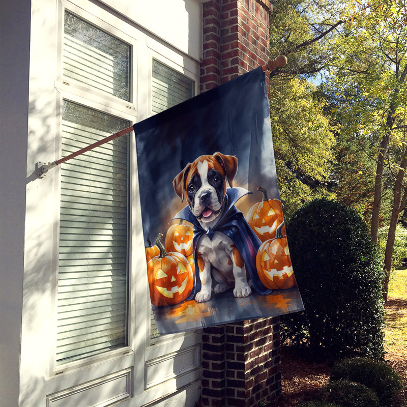 Drapeau de chiot Halloween House, Boxer