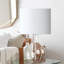  22.38" Clear Glass Modern Table Lamp For Living Room and Bedroom-534504315