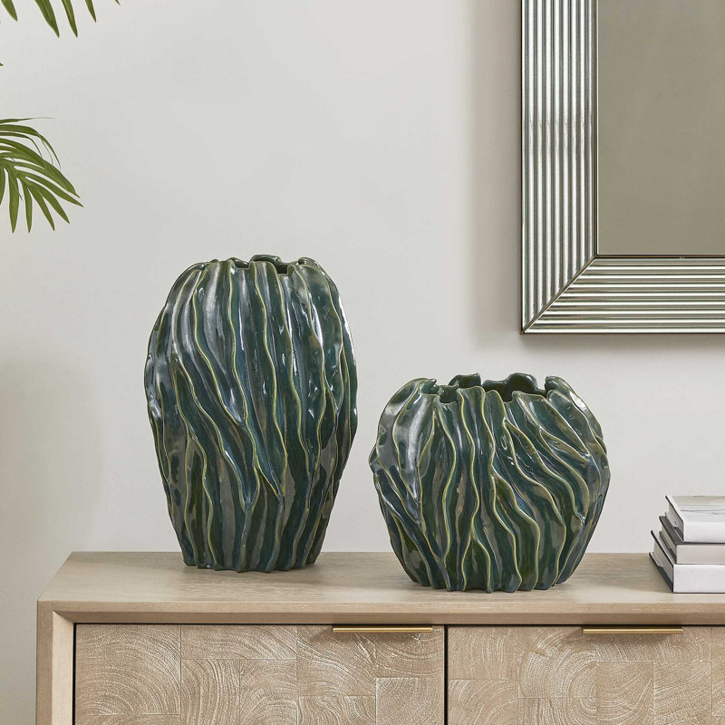 Uttermost Veridian Ridge Indoor-Outdoor Vases