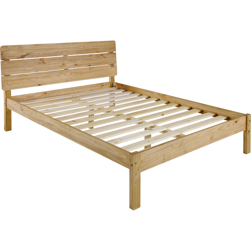 Troyanek Solid Wood Bed, UK Double  (135 x 190 cm)