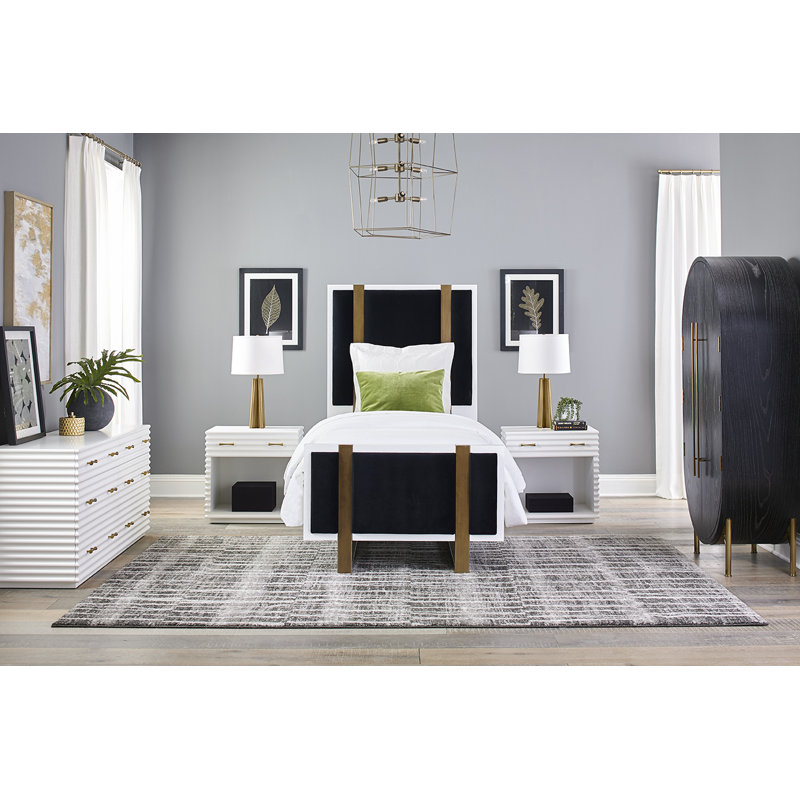 Mullinex Accent Cabinet, Black Limed Ash