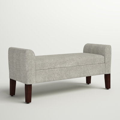 Polyester Upholstered Bench with Flip Top
