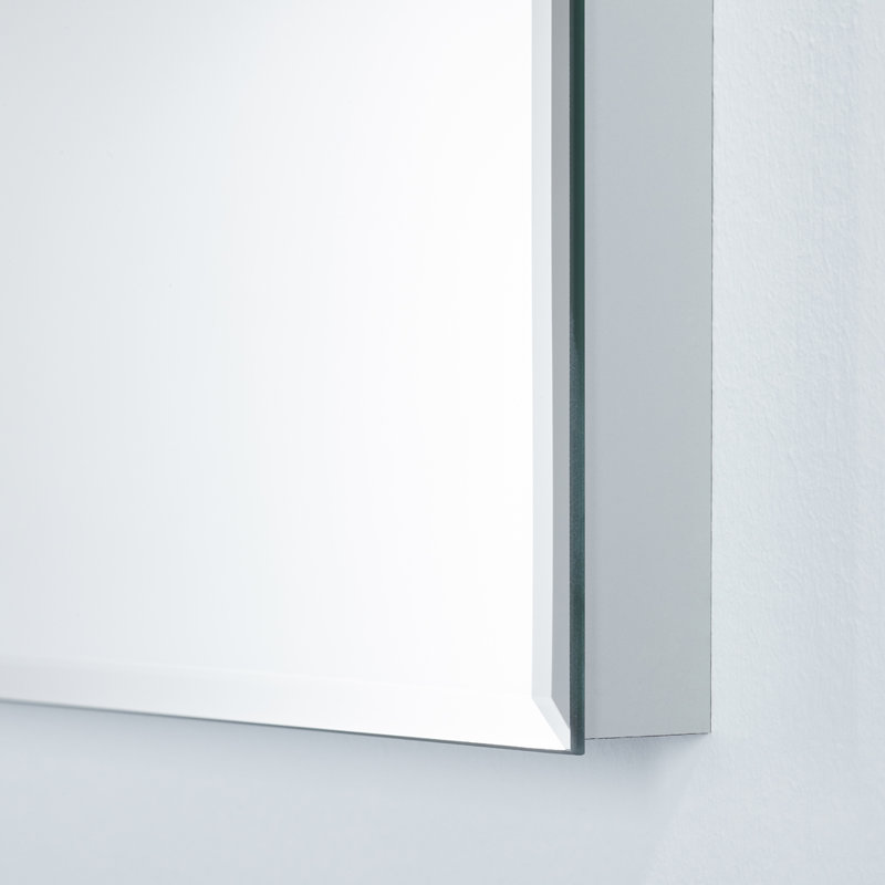 Burnam Metal Flat Mirror, Aluminium, 150cm H x 15cm W