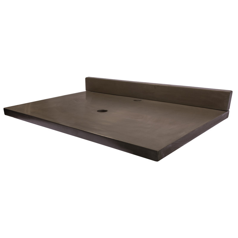 Plateau de meuble-lavabo simple 31 po Eden, Anthracite