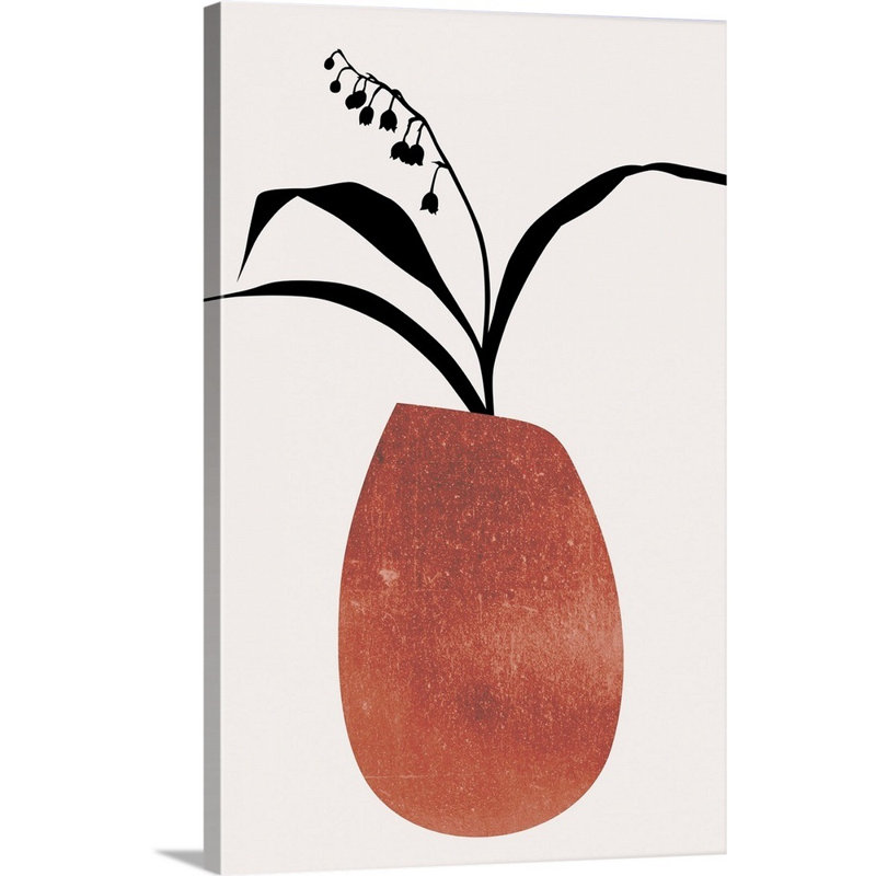 Fleurs d'hiver sur toile, Toile tendue, H 30 po x l 20 po