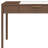 47" White and Brown Marble and Wood Computer Desk