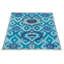 Tapis oriental bleu clair en laine noué à la main Deluna-742495553