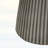 End Table with Hourglass Design,with Striped Base Patterns