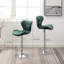 Upholstered Adjustable Swivel Barstools, Set Of 2-1041413021
