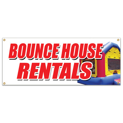Signe de bannière gonflable Bounce House