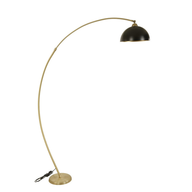 Marlie 185cm Arched Floor Lamp, Gold