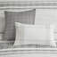 Édredon très grand - coton blanc / gris pour décor de chalet 6 pièces gris / blanc pour chambre à coucher Elegance