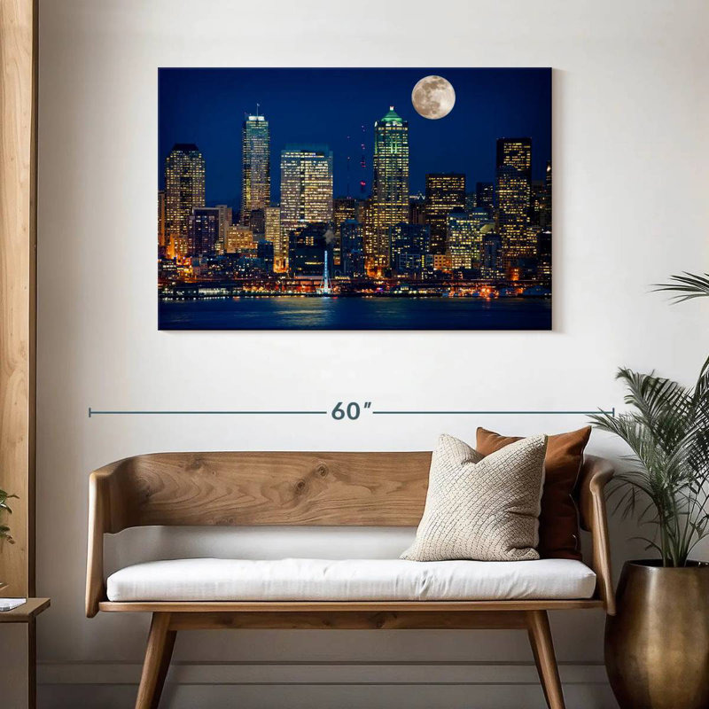 Kavia Seattle Nightscape, H 30 po x l 45 po