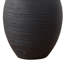 Lampe de table Omoi, 30 pouces, base noire nervurée avec poignées, abat-jour en polyester-116809065