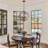 Rustic 19.49” 4 -Light Orb Wood Chandelier for Kitchen Island Foyer Living Room Over Dining Table-1447079175