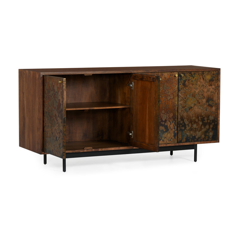 Buffet en bois d'acacia massif de 69 po de largeur Presidio