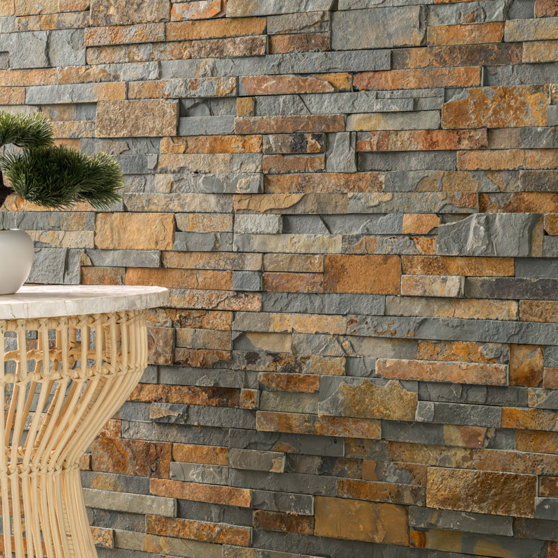 Stonecrest 6 in. x 24 in. Split Face Natural Stone Ledger Panel Wall Tile, Sunnyvale