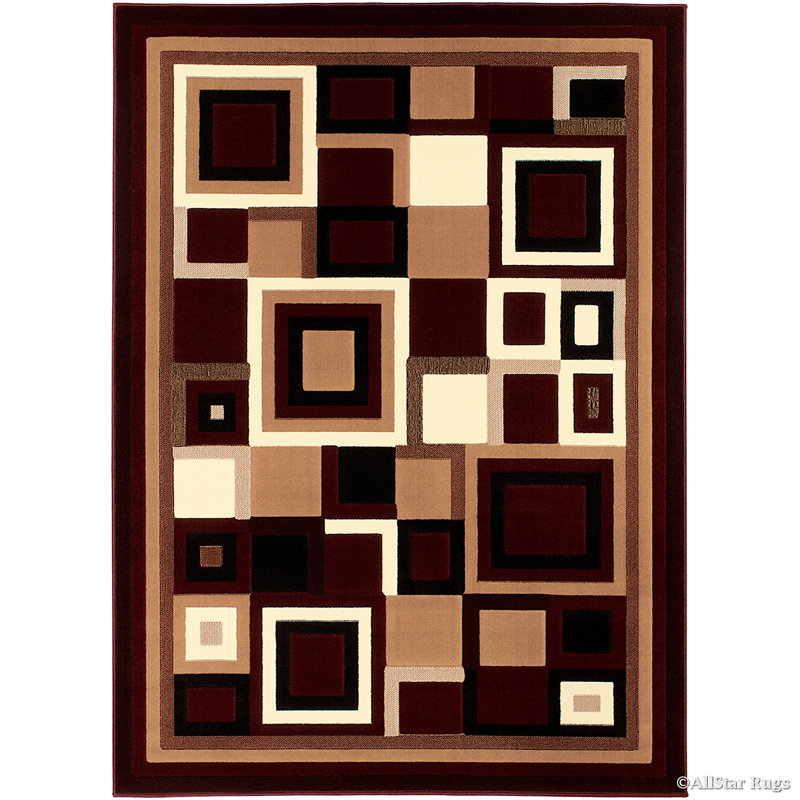 Checkered Indoor Rug, 5'2" x 7'2"