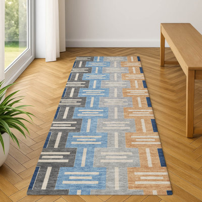 Premium Machine Washable Villers Mid-Century Modern Rug