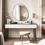 Miroir mural irrégulier, miroir en bois asymétrique-473631491