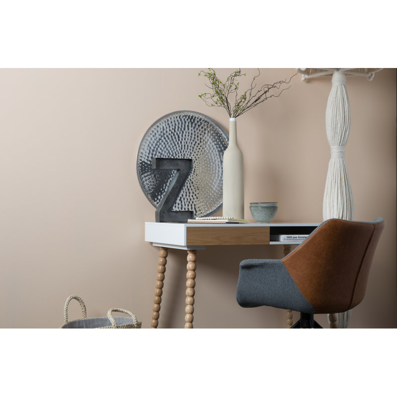 Doulton Armchair, Brown/Gray Faux Leather