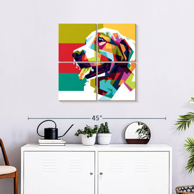Golden retriever Brampt abstrait