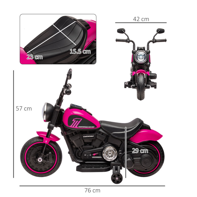 Dreher Zoomie Kids Battery Powered Ride On, Pink