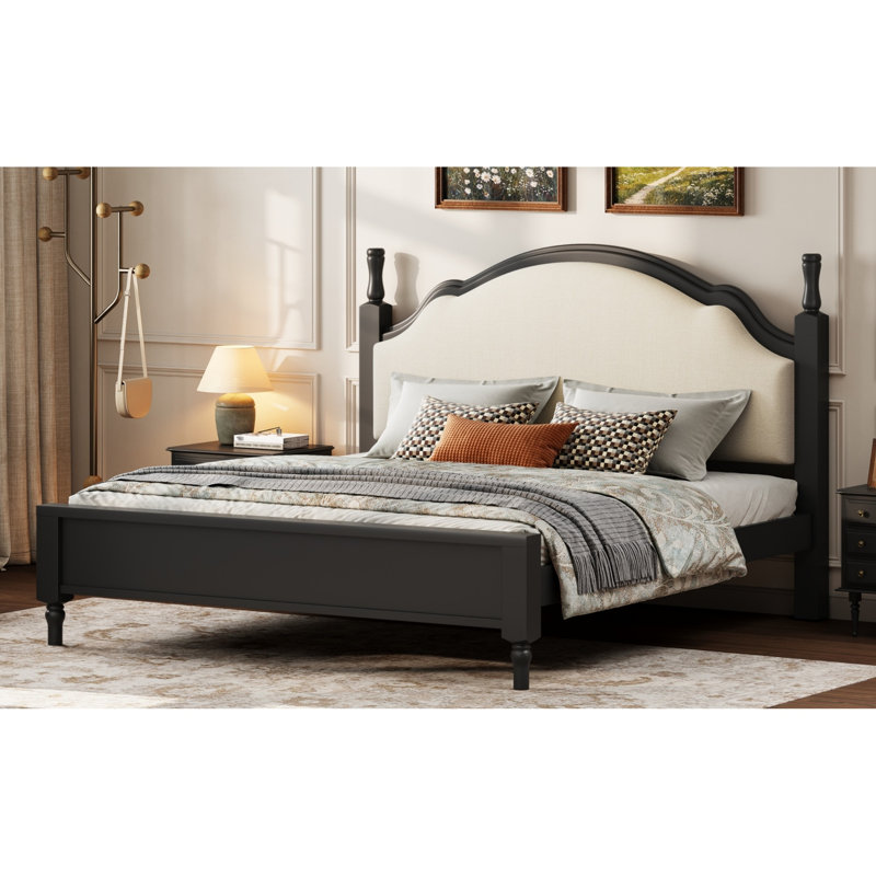 Tête de lit Roomfitter, Grand lit, Black/Beige