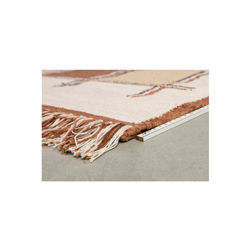 Rug Cotton Checkered Area Rug, Rectangle 5'3" x 7'7"