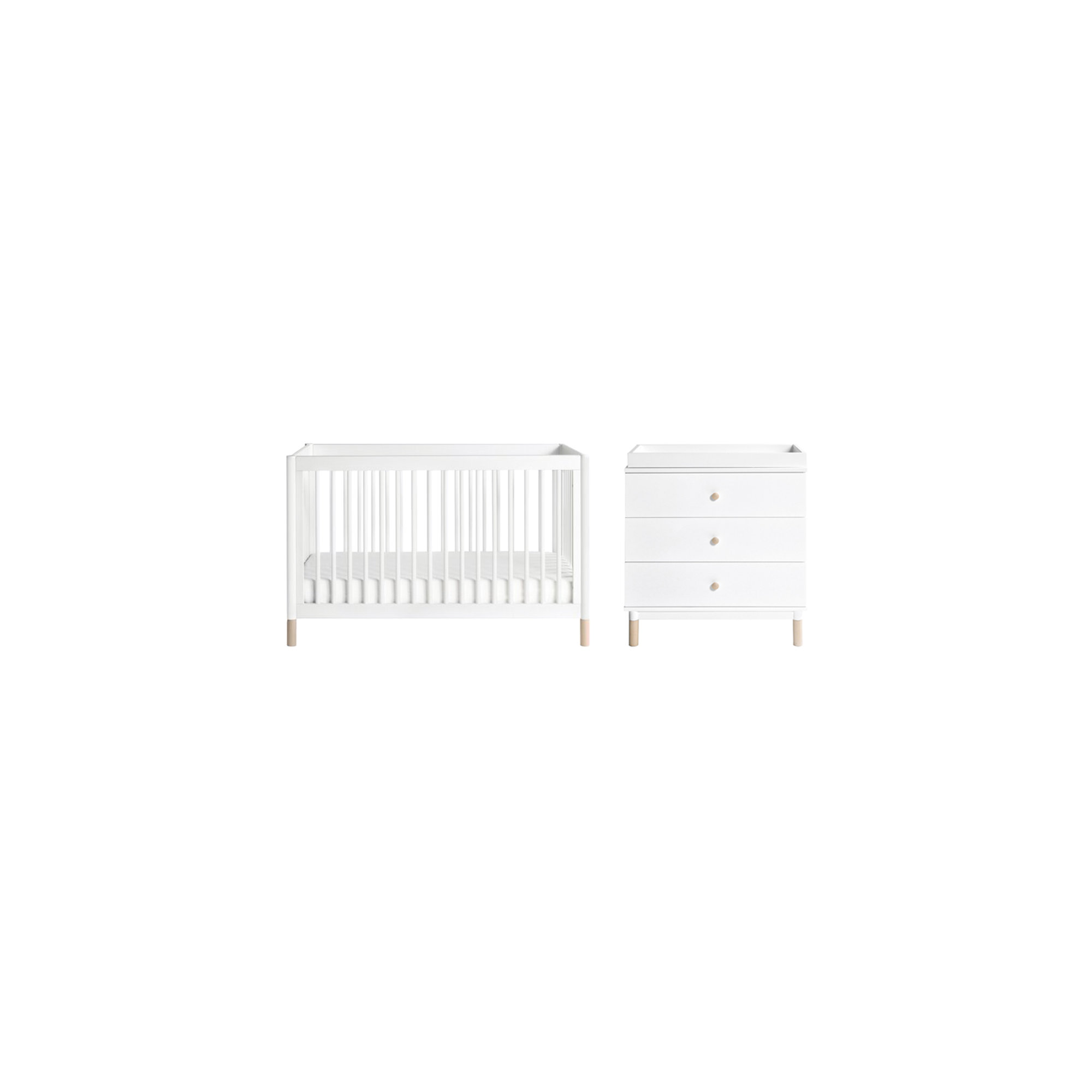 Gelato Convertible Standard Nursery Furniture Set, White