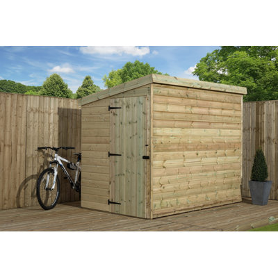 6 Ft. W x 6 Ft. D Shiplap Pent Wooden Shed