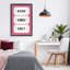Cadre flottant Good Vibes Only, design avec lettres et doublure-835971895-835971889